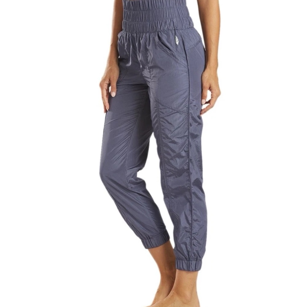 Free People the Way Home High Waist Joggers in Deep Sea Sz Small FP Movement